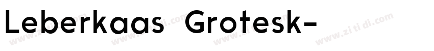Leberkaas Grotesk字体转换